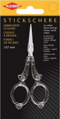 Ножницы для вышивания, длина 10,7см, закаленная нержавеющая сталь, Kleiber, 921-65