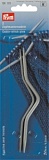 Спицы для вывязывания "кос", размеры 2,5мм/12см и 4мм/12см, алюминий, жемчужно-серый, Prym, 191101